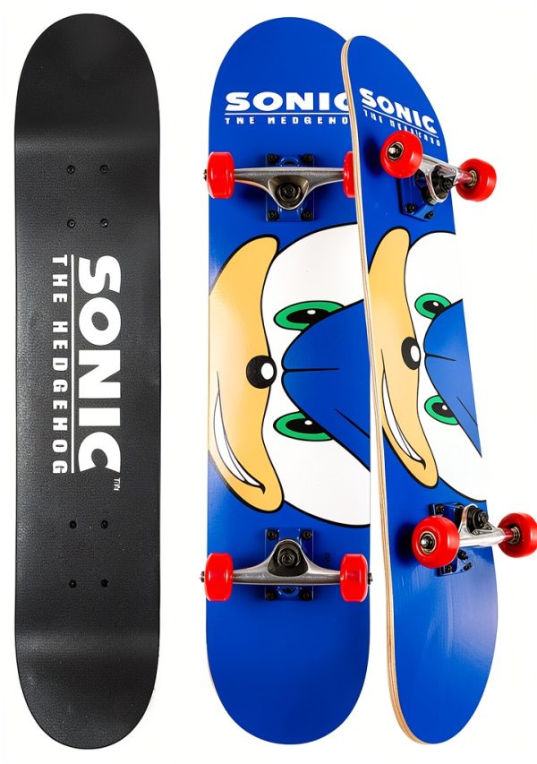 Voyager Sonic Skateboard Maple Wood Deck Beginner Unisex-0