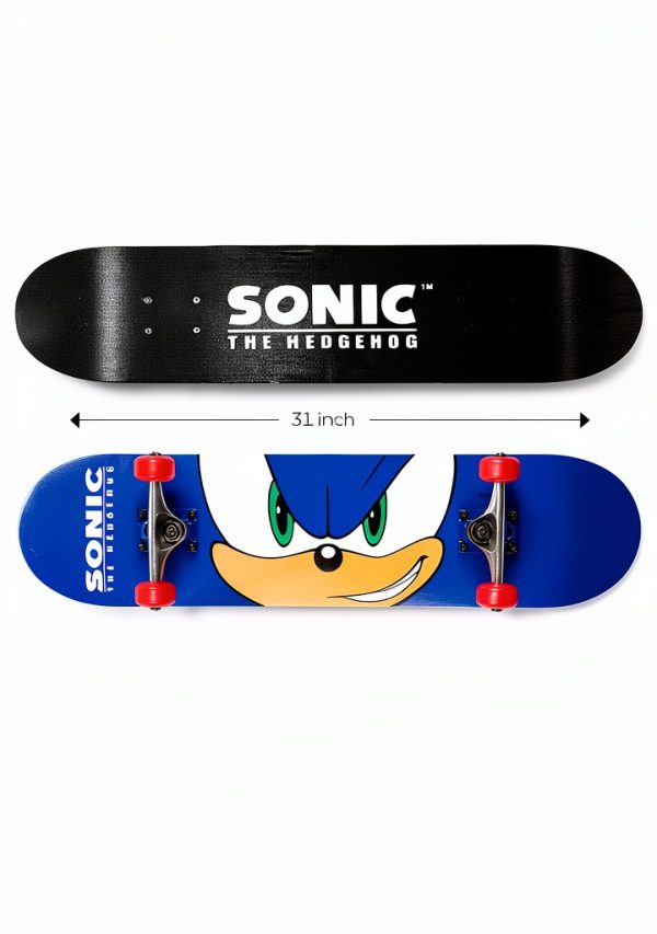 Voyager Sonic Skateboard Maple Wood Deck Beginner Unisex-1