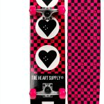 The Heart Supply Skateboard Team Checkerboard Youth Complete-0