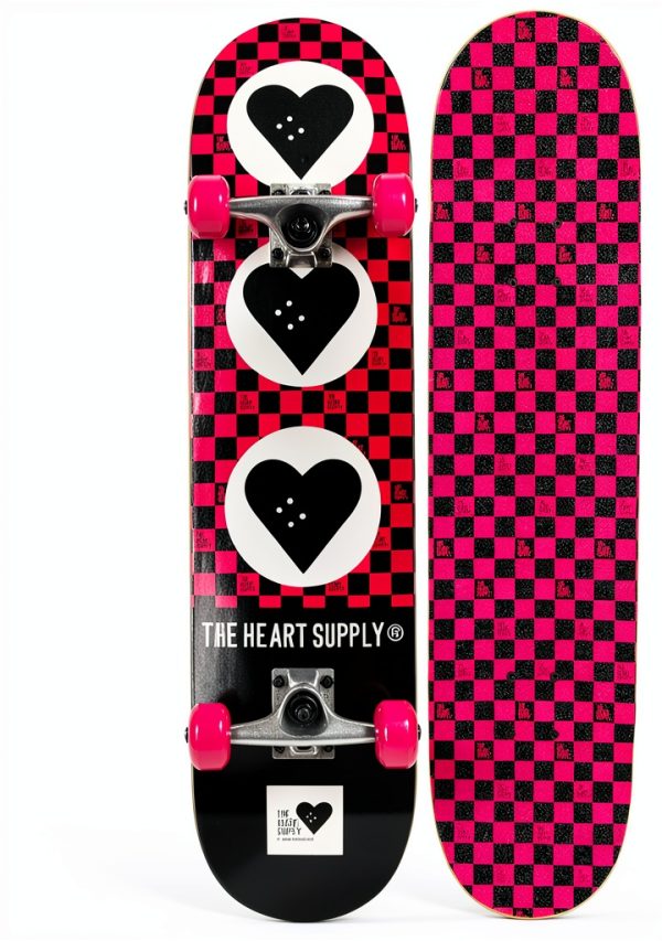 The Heart Supply Skateboard Team Checkerboard Youth Complete-0