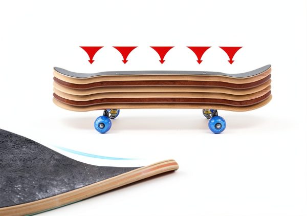 Sangde Skateboard Youth Beginner Wood Deck LED Wheels-3