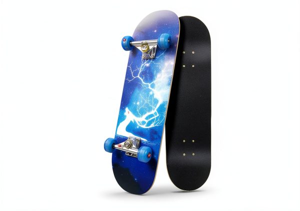 Sangde Skateboard Youth Beginner Wood Deck LED Wheels-1