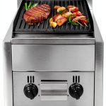 21" Commercial Char Broiler Grill - 2 Burner Gas & Propane Countertop Radiant Broiler, Nsf Certified, for Restaurants, Shawarma & Bbq Use (Fy-977 Model,)-0