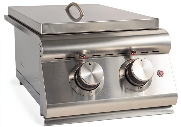 Heavy-Duty Stainless Steel Outdoor Blaze Double Side Burner Natural-1