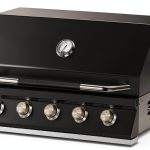 Hygrill 40-Inch Built In Grill for Natural Gas, Stainless Steel Outdoor Kitchen 5-Burner Grill Head, Black-0