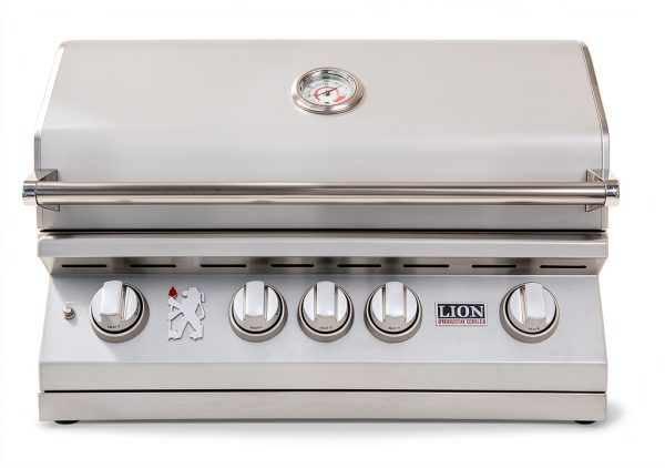 Lion BBQ Direct Premium 10-Piece 32" Natural Gas Grilling Set: Ready-to-Use with Included Hoses, Vent, & Searing burner-1