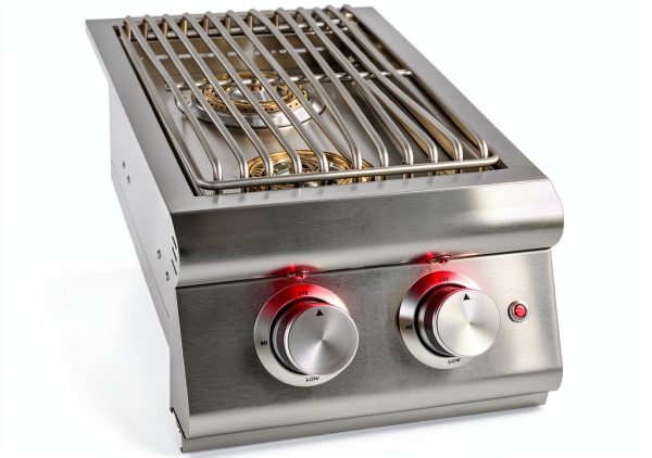 Heavy-Duty Stainless Steel Outdoor Blaze Double Side Burner Natural-5