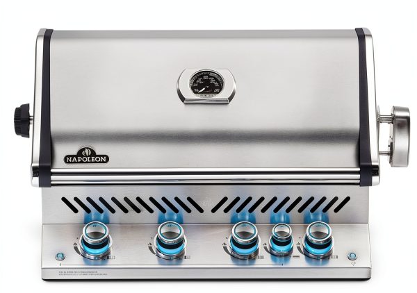 Napoleon BIPRO500RBNSS-3 Built-in Prestige PRO RB Natural Gas Grill Head, 500 sq.in. + Infrared Infrared Rear Burner, Stainless Steel-0