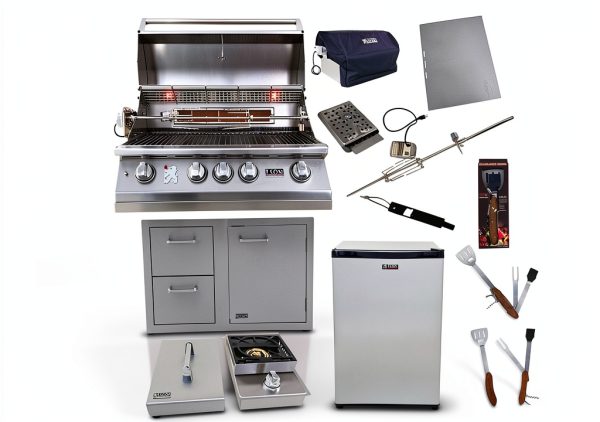 Lion Premium Grills 32-inch Natural Gas Grill, Stainless Steel-0