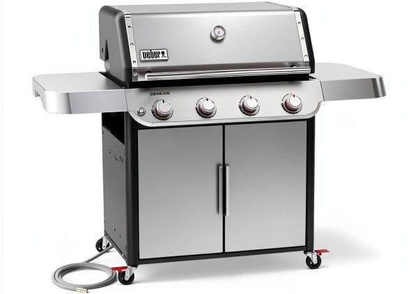 Weber Genesis S-415 Natural Gas Grill for Outdoor Grilling, 4 Burners, Stainless Steel-2
