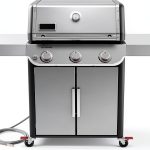 Weber Genesis S-315 Natural Gas Grill for Outdoor Grilling, 3 Burners, Stainless Steel-0