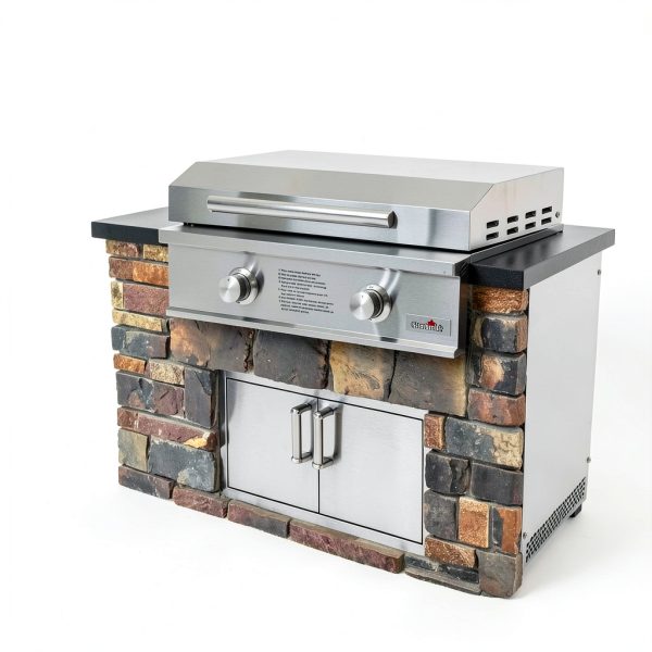 Stanbroil 28-Inch Premium Built-In Natural Gas Griddle for Outdoor Kitchen Grill, Durable Stainless Steel 2-Burner Flat Top Grill with Lid for BBQ Island, 34,000 BTUs-6