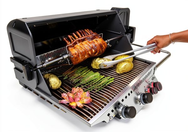 Napoleon P500RSIBNSS-3 Prestige 500 RSIB Natural Gas Grill, sq. in + Infrared Side and Rear Burner, Stainless Steel-5